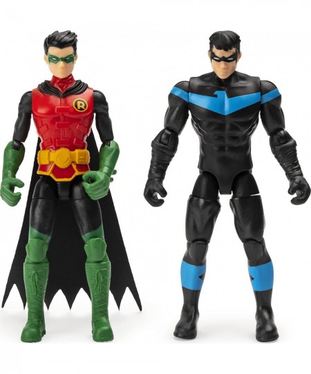 DC Comics Batman 4-Inch ROBIN and NIGHTWING Action Figures with 6 Mystery Accessories Kids Toys for Boys Aged 3 and up $30.38...