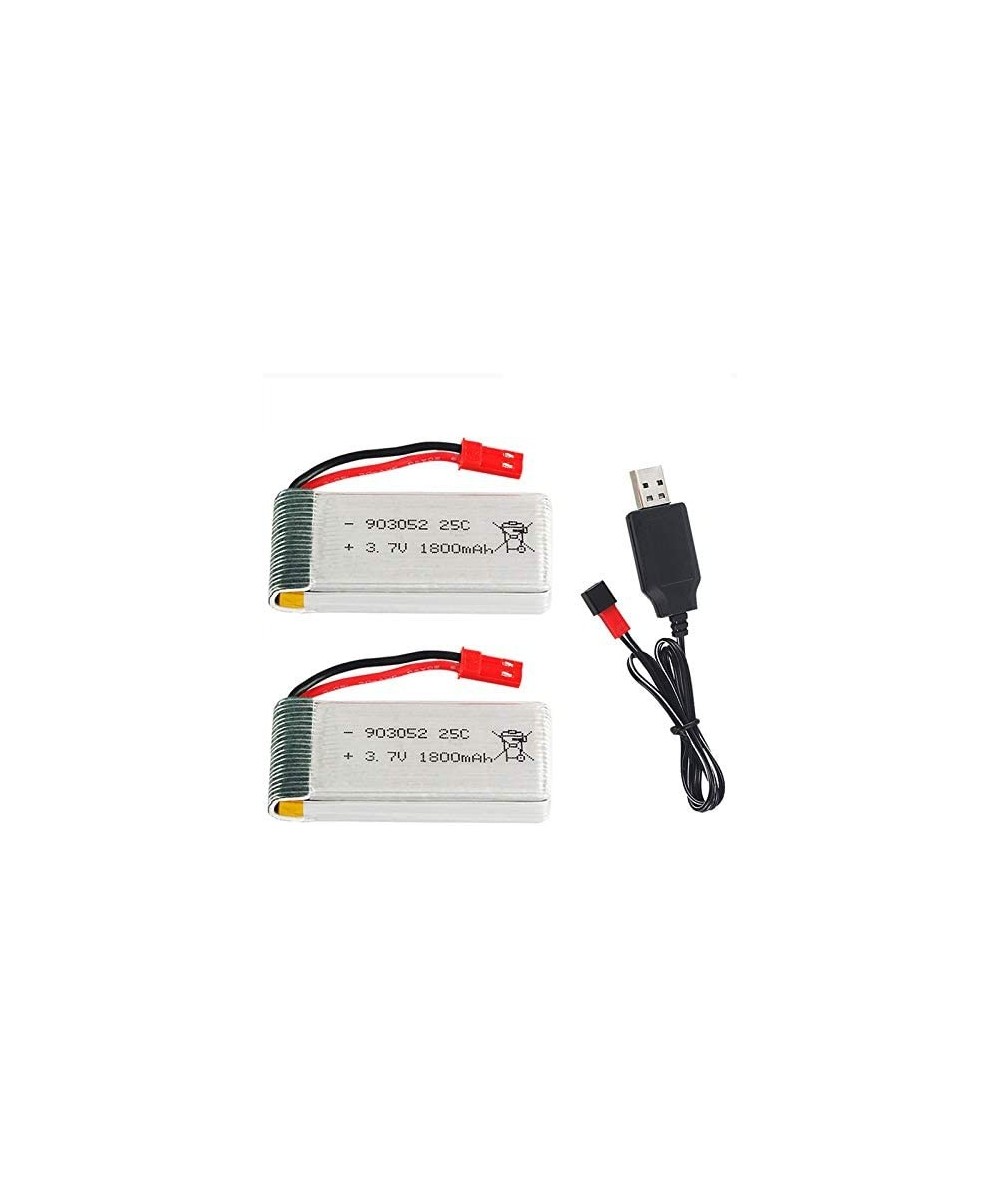 3.7V 1800mah Lipo Battery 25C JST Plug for RC Quadcopter Drone Battery 2 Pack with USB Charger $40.85 - Hobby Remote & App Co...