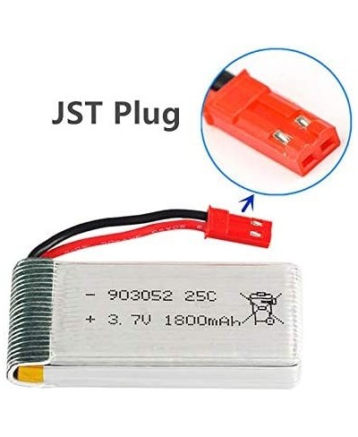 3.7V 1800mah Lipo Battery 25C JST Plug for RC Quadcopter Drone Battery 2 Pack with USB Charger $40.85 - Hobby Remote & App Co...