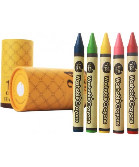 24 Kids Crayons Toddlers Paint eco-Crayons Sticks Toys Child Safety Non-Toxic Washable Fun Markers Coloring Paint Kit Drawing...