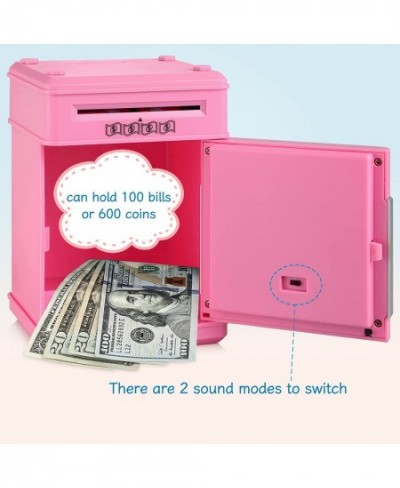 Piggy Bank Girls Toys Gifts for 4 5 6 7 8 Year Old Girls Electronic Mini ATM Machine Piggy Bank for Real Money Coin Bank with...