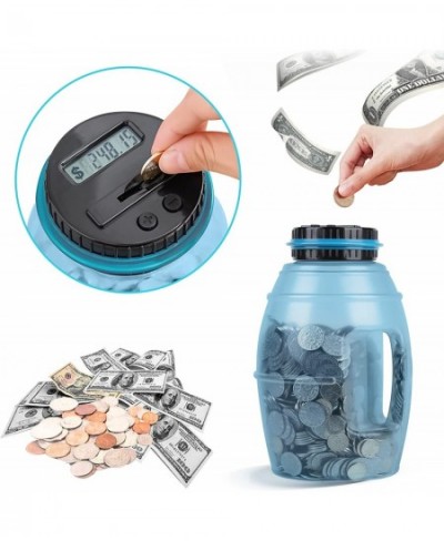 X-Large Piggy Bank for Adults Digital Coin Counting Bank with LCD Counter 2.8L Capacity Coin Bank Money Jar for Adults Design...