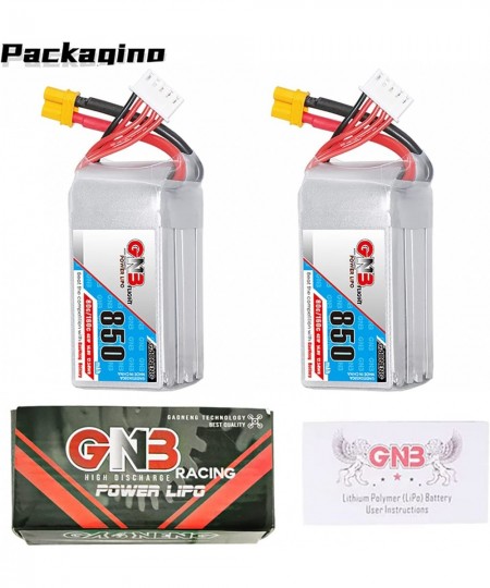 2pcs GNB 850mAh 4S 14.8V 80C RC Air Drone LiPo Battery XT30 $74.47 - Hobby Remote & App Controlled Vehicle Parts