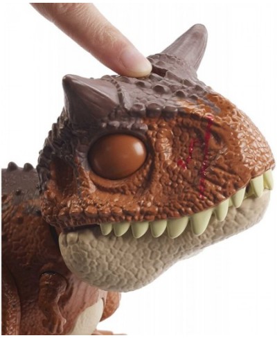 Jurassic World Camp Cretaceous Chompin’ Carnotaurus Toro Dinosaur Action Figure Toy Gift with Button-Activated Chomping and O...