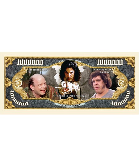 Princess Bride Million Dollar Bills - Pack of 5 $16.82 - Gags & Practical Joke Toys