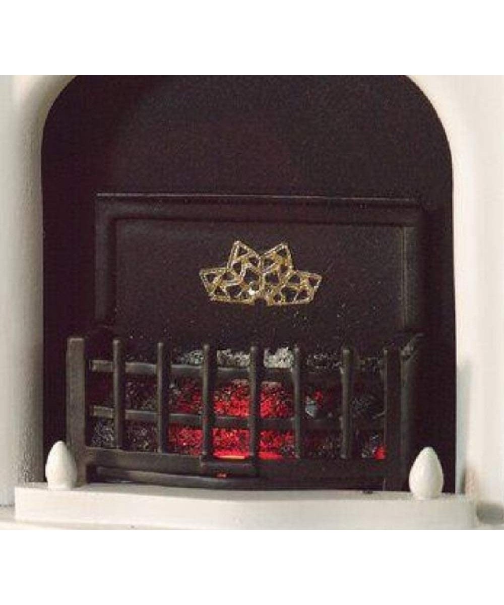 Lit Fire Basket with Bulb 40mm $49.83 - Dollhouse Accessories