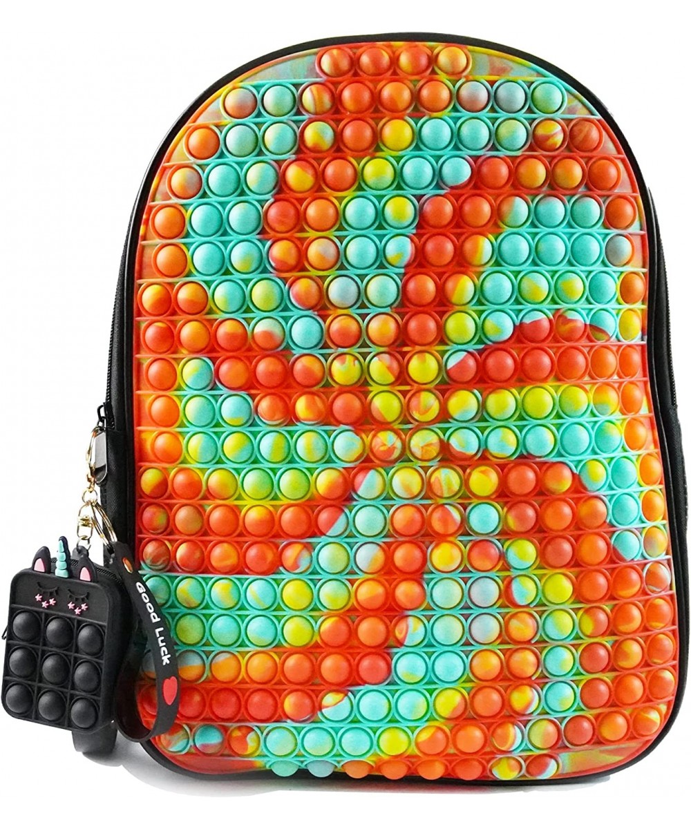 Pop it Backpack with Pop it Purse Fidget Toys Bag Ideal Gift Orange Tornado 12(L) x 4.5(W) x 16(H) inches $68.49 - Plush Purses