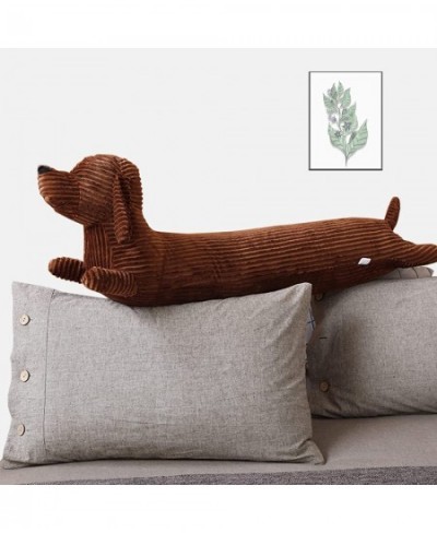 43” Giant Dachshund Dog Plush Pillow Puppy Wolf Stuffed Animal Plushie Hugging Long Body Throw Sleeping Pillow for Kids Chris...