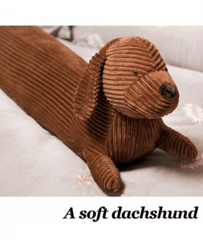 43” Giant Dachshund Dog Plush Pillow Puppy Wolf Stuffed Animal Plushie Hugging Long Body Throw Sleeping Pillow for Kids Chris...