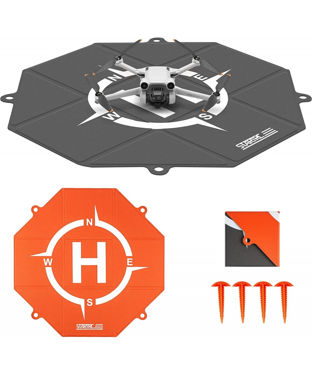 Drone Landing Pad Double-Sided Colors Waterproof 20 inch Helipad for DJI Mini 3 Pro Mavic Air 2S Mavic 2 Pro/Zoom FPV Drone A...