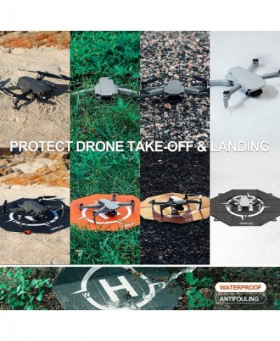 Drone Landing Pad Double-Sided Colors Waterproof 20 inch Helipad for DJI Mini 3 Pro Mavic Air 2S Mavic 2 Pro/Zoom FPV Drone A...