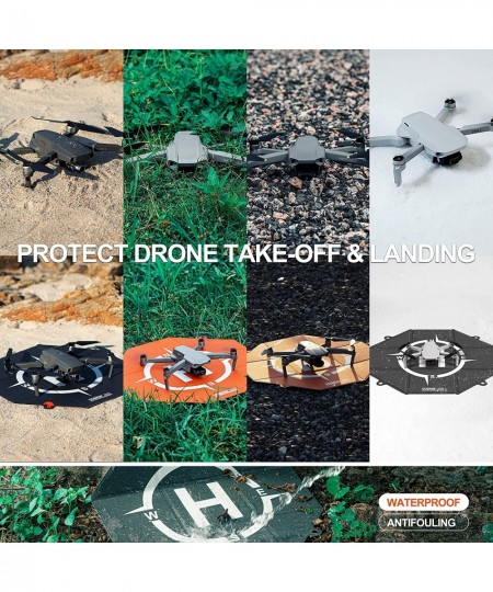 Drone Landing Pad Double-Sided Colors Waterproof 20 inch Helipad for DJI Mini 3 Pro Mavic Air 2S Mavic 2 Pro/Zoom FPV Drone A...