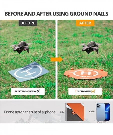 Drone Landing Pad Double-Sided Colors Waterproof 20 inch Helipad for DJI Mini 3 Pro Mavic Air 2S Mavic 2 Pro/Zoom FPV Drone A...