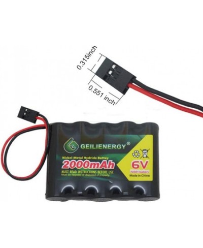 6V 2000mAh NiMH RX Battery Packs with Hitec Connector for RC Aircrafts and Walking Robot $20.62 - Hobby Remote & App Controll...