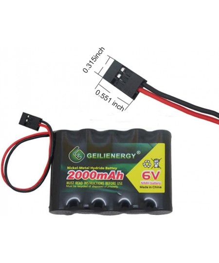 6V 2000mAh NiMH RX Battery Packs with Hitec Connector for RC Aircrafts and Walking Robot $20.62 - Hobby Remote & App Controll...