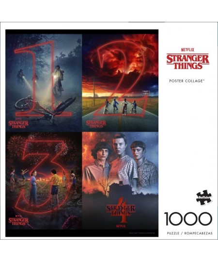 Stranger Things Poster Collage - 1000 Piece Jigsaw Puzzle $17.73 - Jigsaw Puzzles