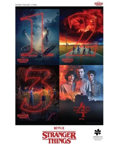 Stranger Things Poster Collage - 1000 Piece Jigsaw Puzzle $17.73 - Jigsaw Puzzles