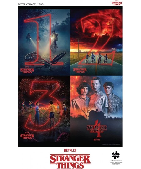 Stranger Things Poster Collage - 1000 Piece Jigsaw Puzzle $17.73 - Jigsaw Puzzles