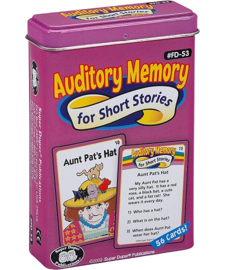 | Auditory Memory for Short Stories Fun Deck | Listening Comprehension Flash Cards | Educational Learning Materials for Child...