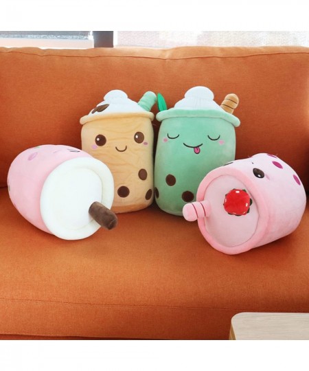 9inch Boba Plush Pearl Milk Tea Cup Plushie Pillow Cute Cartoon Bubble Stuffed Toy with Suction Tubes for Girls Kids $27.79 -...