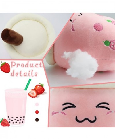 9inch Boba Plush Pearl Milk Tea Cup Plushie Pillow Cute Cartoon Bubble Stuffed Toy with Suction Tubes for Girls Kids $27.79 -...