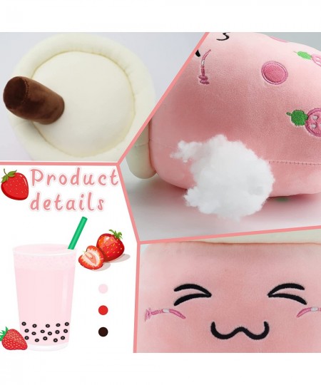 9inch Boba Plush Pearl Milk Tea Cup Plushie Pillow Cute Cartoon Bubble Stuffed Toy with Suction Tubes for Girls Kids $27.79 -...