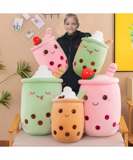 9inch Boba Plush Pearl Milk Tea Cup Plushie Pillow Cute Cartoon Bubble Stuffed Toy with Suction Tubes for Girls Kids $27.79 -...