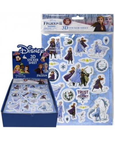 notebooks Disney Frozen 2 Puffy 3D Sticker Sheet Elsa Anna Kristoff Sven Olaf $13.66 - Kids' Stickers