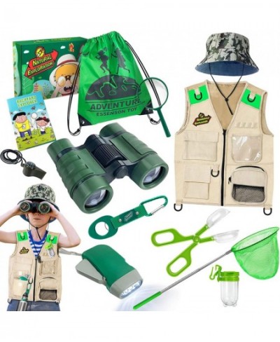 Outdoor Explorer Kit & Bug Catcher Kit with Vest Binoculars Magnifying Glass Butterfly Net Hat and Backpack Camping Adventure...