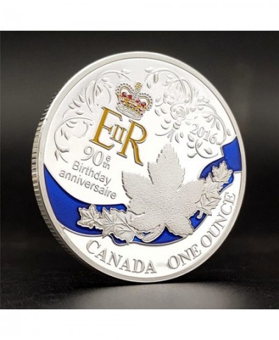 UK Queen Elizabeth II Happy 90th Birthday Anniversaire Commemorative Coins Remember Canada 2016 Coin (Silver) $26.70 - Money ...