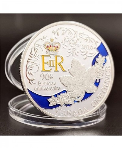 UK Queen Elizabeth II Happy 90th Birthday Anniversaire Commemorative Coins Remember Canada 2016 Coin (Silver) $26.70 - Money ...