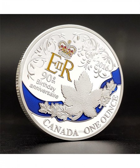 UK Queen Elizabeth II Happy 90th Birthday Anniversaire Commemorative Coins Remember Canada 2016 Coin (Silver) $26.70 - Money ...