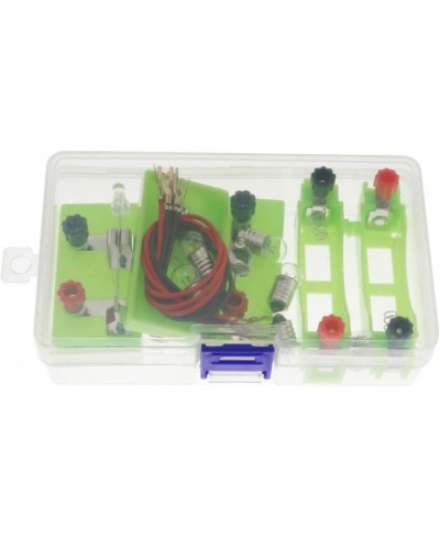 1Set Basic Electric Circuit Laboratory Experiments Beginner Circuit Kit for Teaching Series and Parallel Circuit(1pcs Switch+...