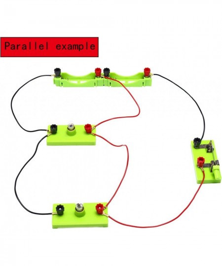 1Set Basic Electric Circuit Laboratory Experiments Beginner Circuit Kit for Teaching Series and Parallel Circuit(1pcs Switch+...