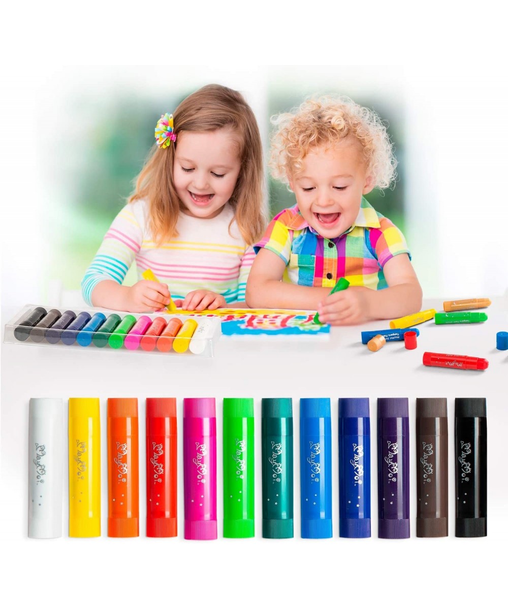 Washable Tempera Paint Sticks | Non-Toxic Quick Drying & No Mess Paint Sticks for Kids (12 Bright Colors) $22.87 - Kids' Draw...