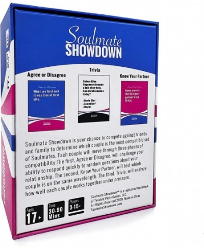 Soulmate Showdown Couples Card Game - Collaborate Through Three Exciting Rounds and Learn Something New About Your Relationsh...