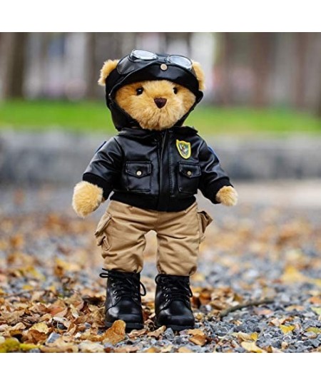 15" 38cm Teddy Bears Pilot Movable Stuffed Doll Gift Plush Toy (15") $81.40 - Stuffed Animals & Teddy Bears