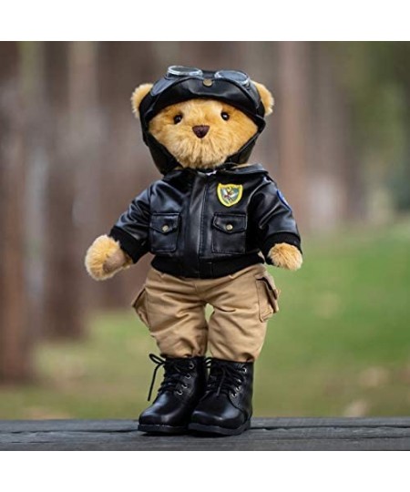 15" 38cm Teddy Bears Pilot Movable Stuffed Doll Gift Plush Toy (15") $81.40 - Stuffed Animals & Teddy Bears