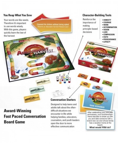 Abundant Harvest Board Game for Teens & Adults – Educational Fun for Communication and Skill Building 2-8 Players Ages 13+ $3...