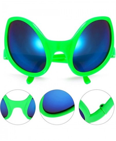 Green Plastic Alien Glasses and Martian Antenna Headband Boppers Alien Sunglasses Headbands for Fancy Dress Party Decoration ...