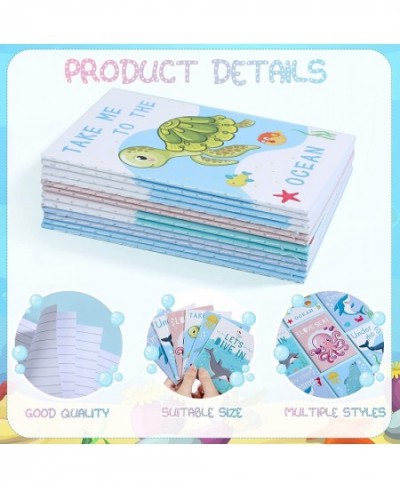 72 Pcs Sea Theme Stationery Sets Classrooms Exchange Class Reward Prizes Ocean Life Stampers for Kids Ocean Sea Life Mini Not...