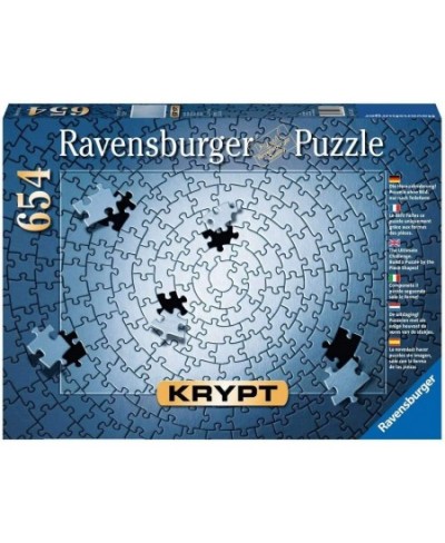 Krypt Silver 654 Piece Blank Jigsaw Puzzle Challenge for Adults – Every Piece is Unique Softclick Technology Means Pieces Fit...