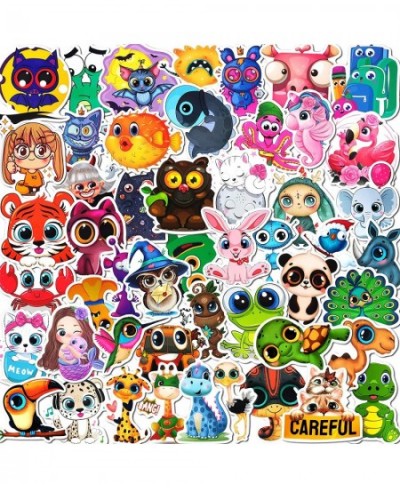 50pcs Cute Cartoon Animal Stickers for Kids Big Eyes Animal Stickers Pack for Water Bottle Laptop Phone Case Decor - Kids Fri...