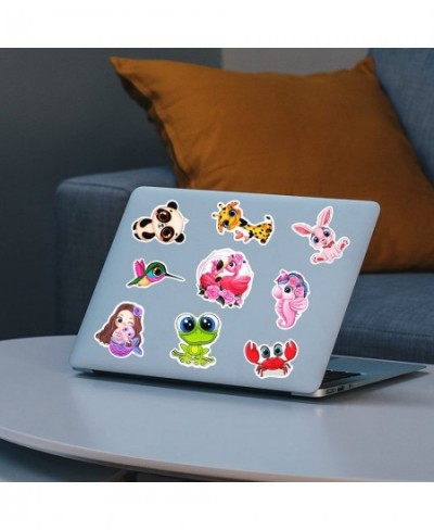 50pcs Cute Cartoon Animal Stickers for Kids Big Eyes Animal Stickers Pack for Water Bottle Laptop Phone Case Decor - Kids Fri...