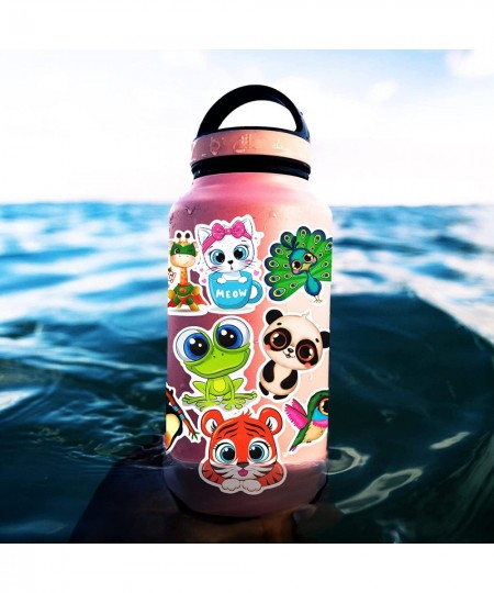 50pcs Cute Cartoon Animal Stickers for Kids Big Eyes Animal Stickers Pack for Water Bottle Laptop Phone Case Decor - Kids Fri...