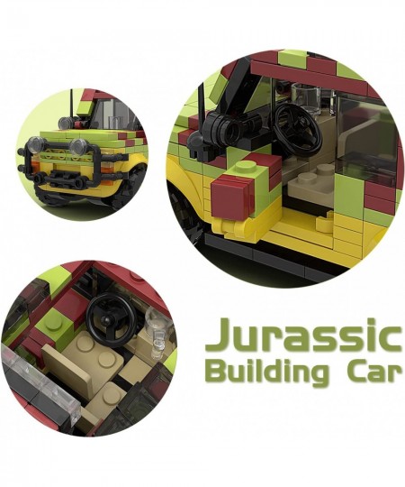 Jurassic Car Building Set Dinosaur World Off-Road Vehicle Jurassic Movie Brick Toys (309 Pcs) Christmas Stocking Stuffers Gif...