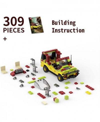 Jurassic Car Building Set Dinosaur World Off-Road Vehicle Jurassic Movie Brick Toys (309 Pcs) Christmas Stocking Stuffers Gif...