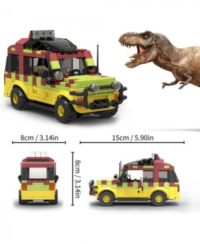 Jurassic Car Building Set Dinosaur World Off-Road Vehicle Jurassic Movie Brick Toys (309 Pcs) Christmas Stocking Stuffers Gif...