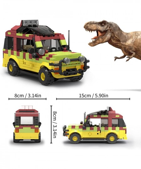 Jurassic Car Building Set Dinosaur World Off-Road Vehicle Jurassic Movie Brick Toys (309 Pcs) Christmas Stocking Stuffers Gif...