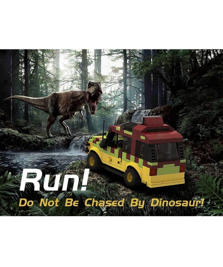 Jurassic Car Building Set Dinosaur World Off-Road Vehicle Jurassic Movie Brick Toys (309 Pcs) Christmas Stocking Stuffers Gif...